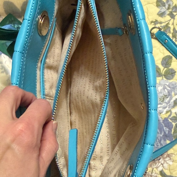 Kate Spade Turquoise Quilted Satchel - Picture 16 of 16